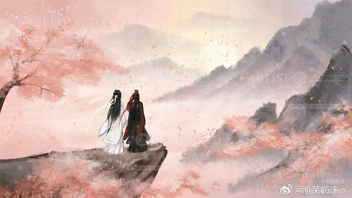 归处_魔道祖师蓝忘机·魔道祖师魏无羡·魔道祖师绘画作品