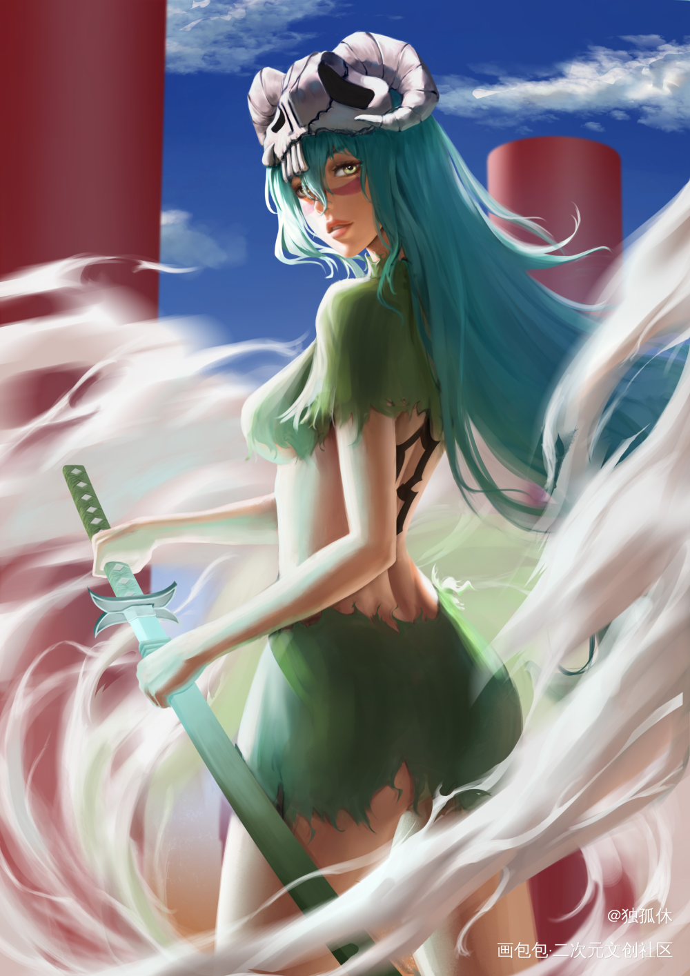 死神妮露_妮莉艾露妮露死神BLEACH绘画作品
