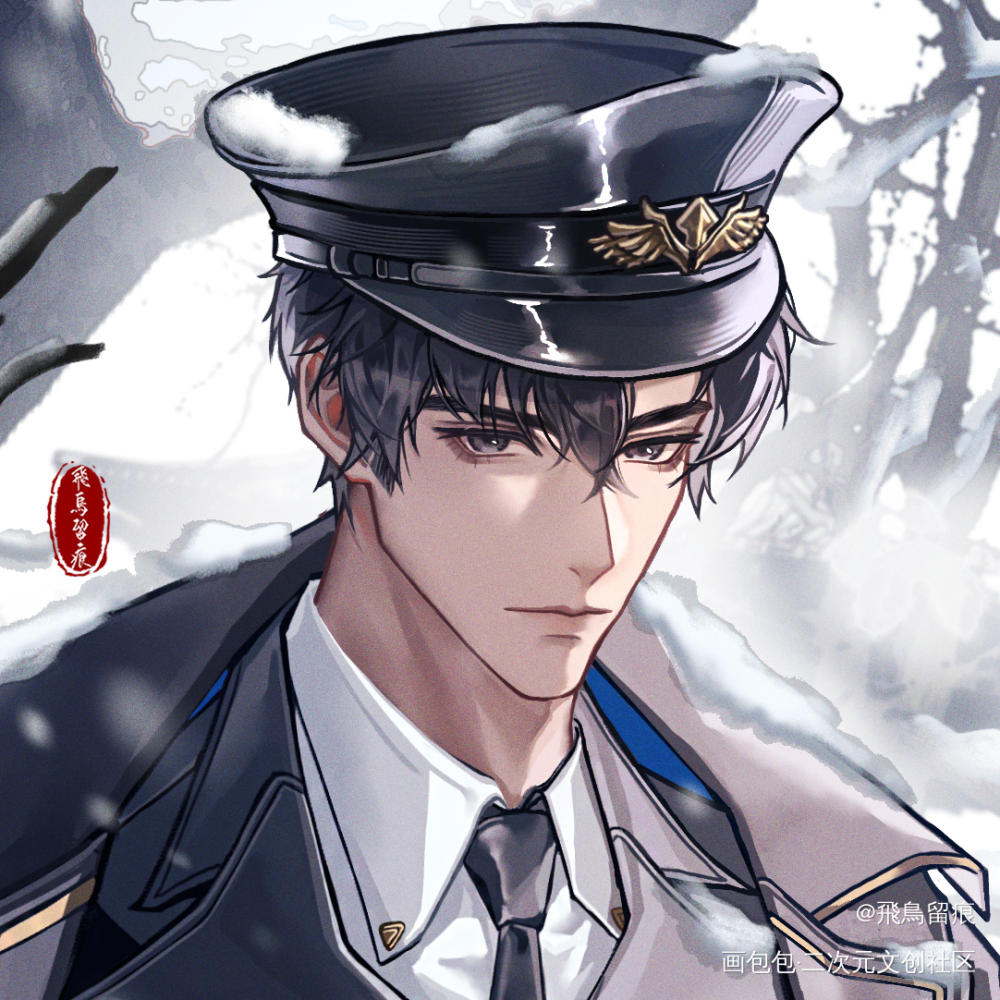 【顾时夜】落雪为念_顾时夜世界之外绘画作品