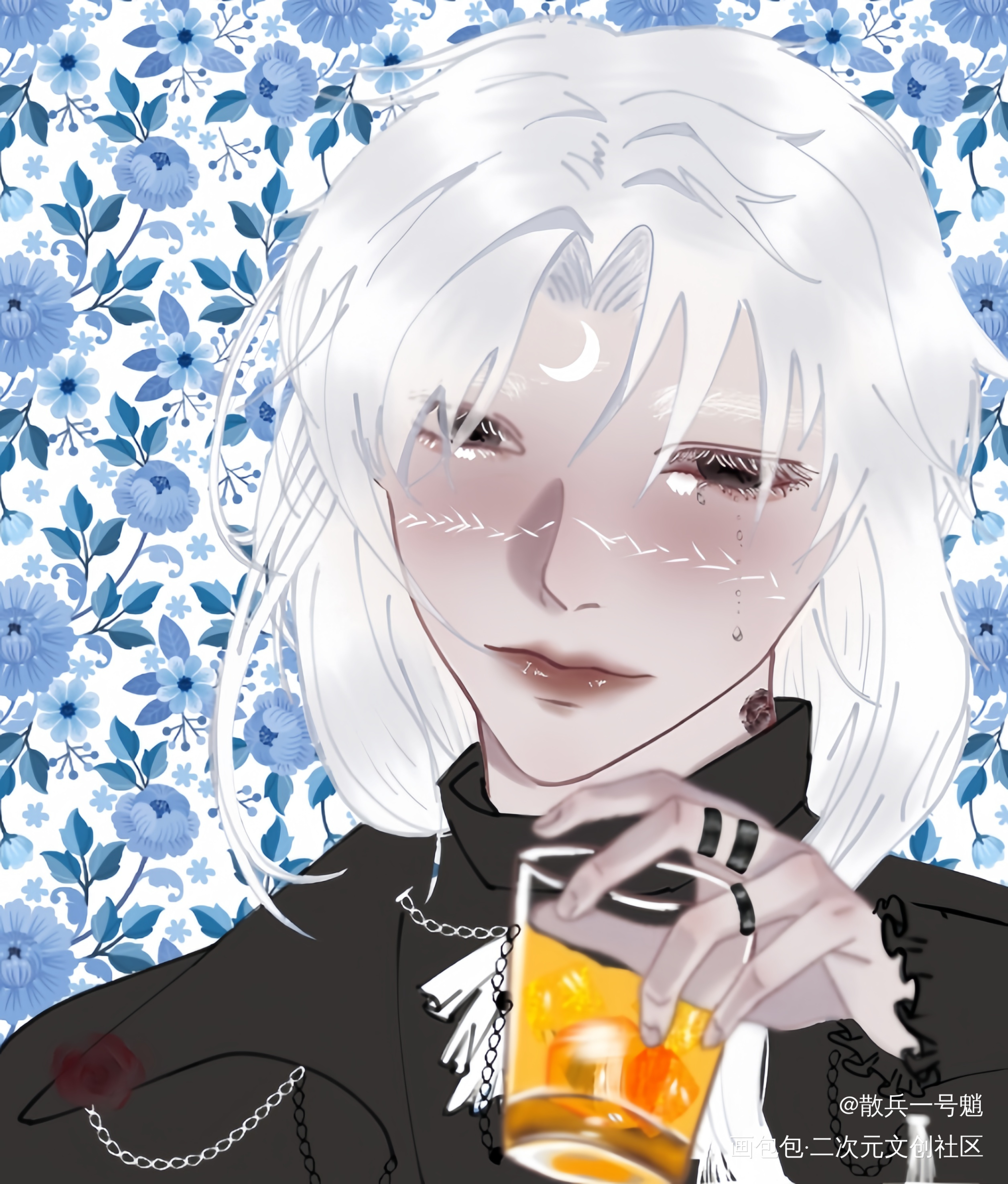 oc_彩色漫画板绘涂摸鱼页绘画作品