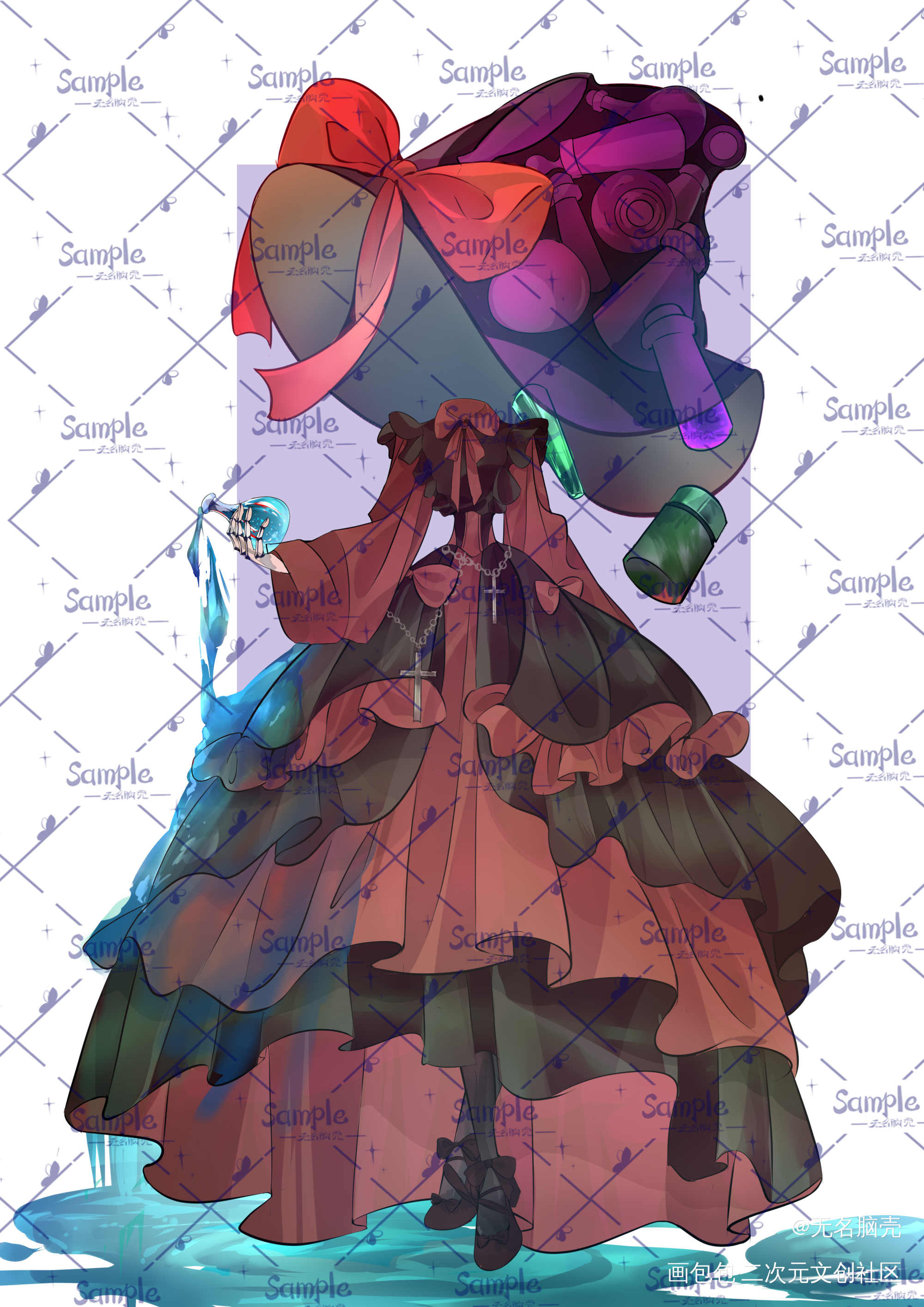 _我在惊悚游戏里封神异头小女巫刘佳仪绘画绘画作品