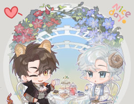 下午茶时间_绘画作品