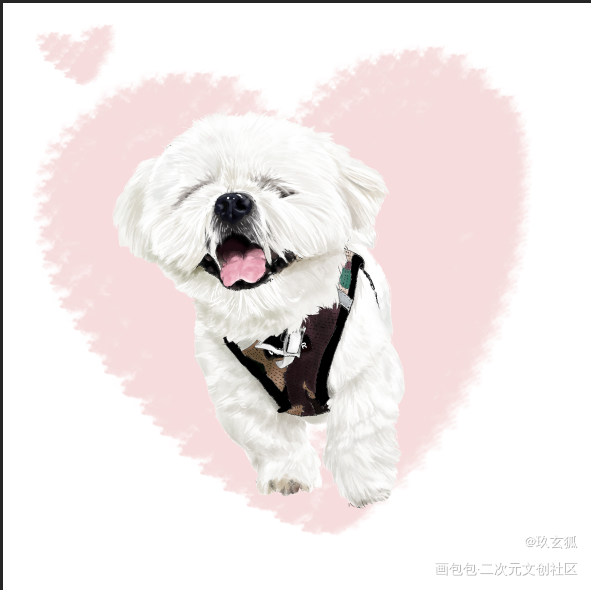小可爱_手绘可爱厚涂半厚涂水彩平涂绘画作品