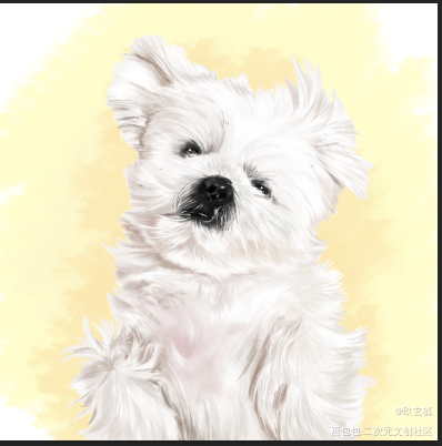 小可爱_手绘可爱厚涂半厚涂水彩平涂绘画作品