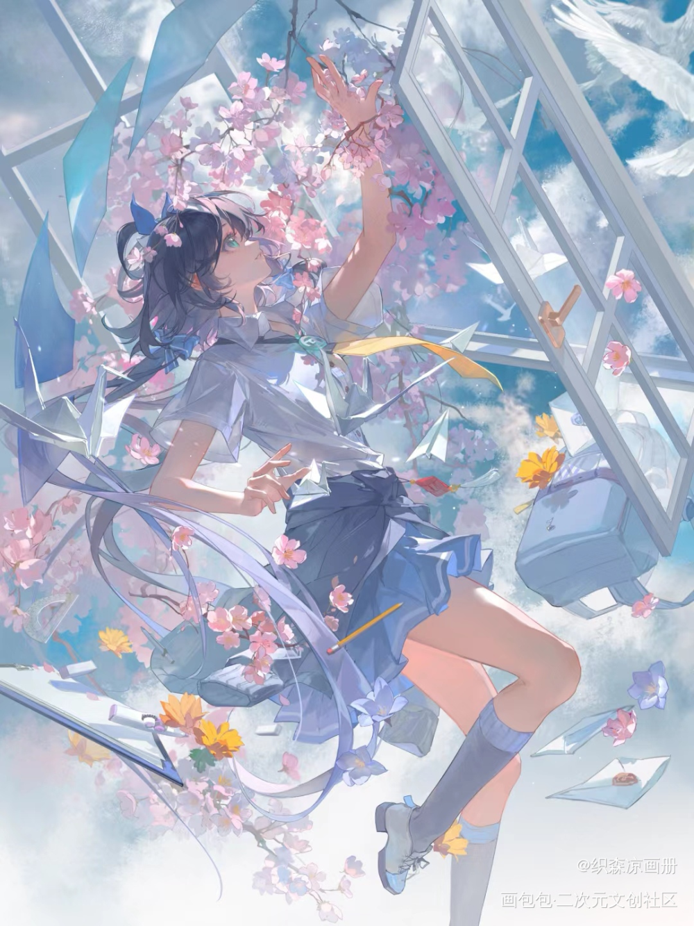 夏天的结束_洛天依绘画作品