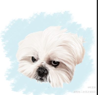小可爱_手绘可爱厚涂半厚涂水彩平涂绘画作品