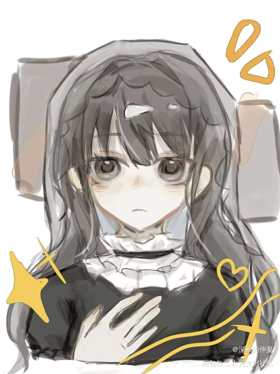 _我在惊悚游戏里封神刘佳仪绘画作品