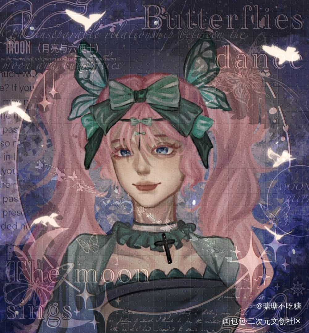 “依旧，晚上好~”_瑭瑭绘画作品