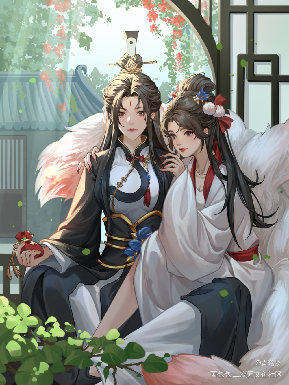 一张稿子_古风插画绘画作品
