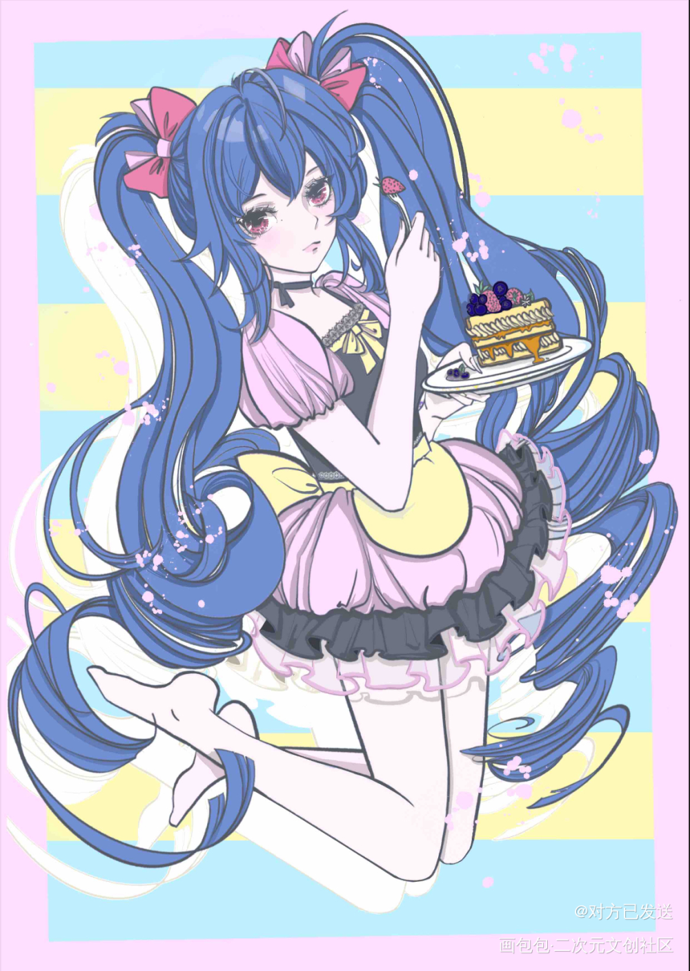 朋友的原创oc_绘画作品