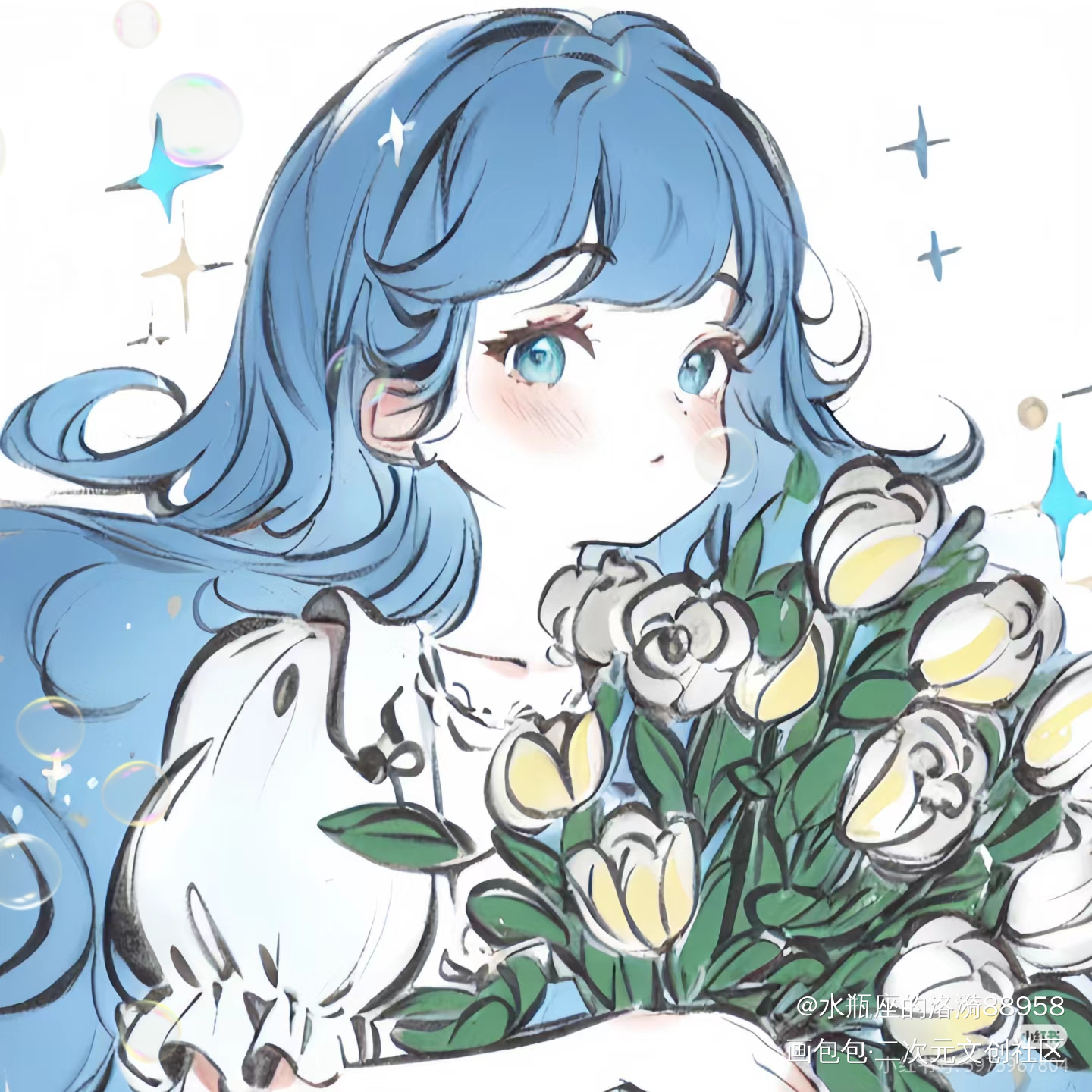 _彩色条漫彩色漫画绘画作品