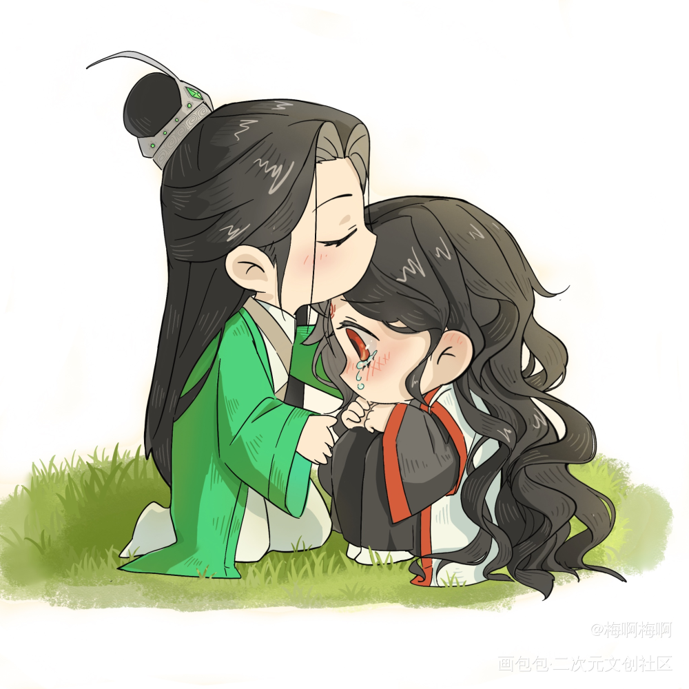 冰秋 | 冰河别哭_人渣反派自救系统沈清秋洛冰河绘画作品