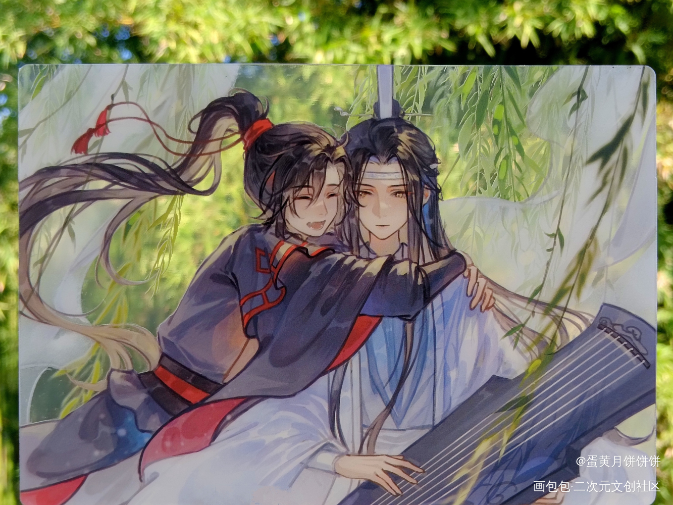“愿身能似月亭亭，千里伴君行 ” _忘羡蓝忘机·魔道祖师魏无羡·魔道祖师绘画作品