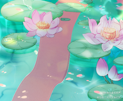 一些我觉得很好看局部的花花_局部绘画作品