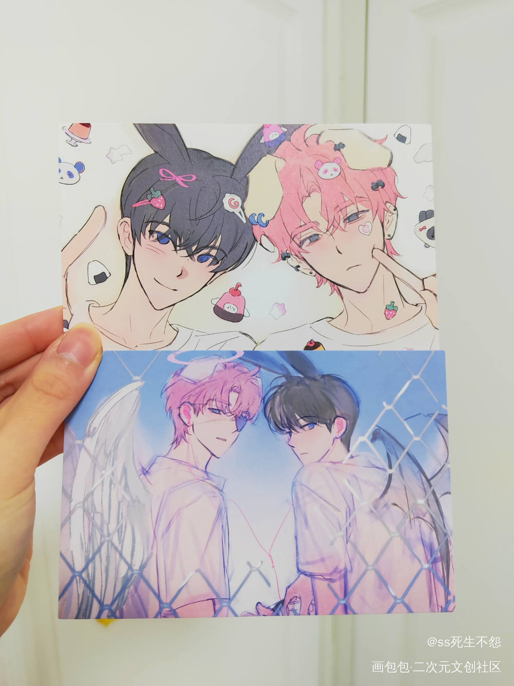 _粉黑绘画作品