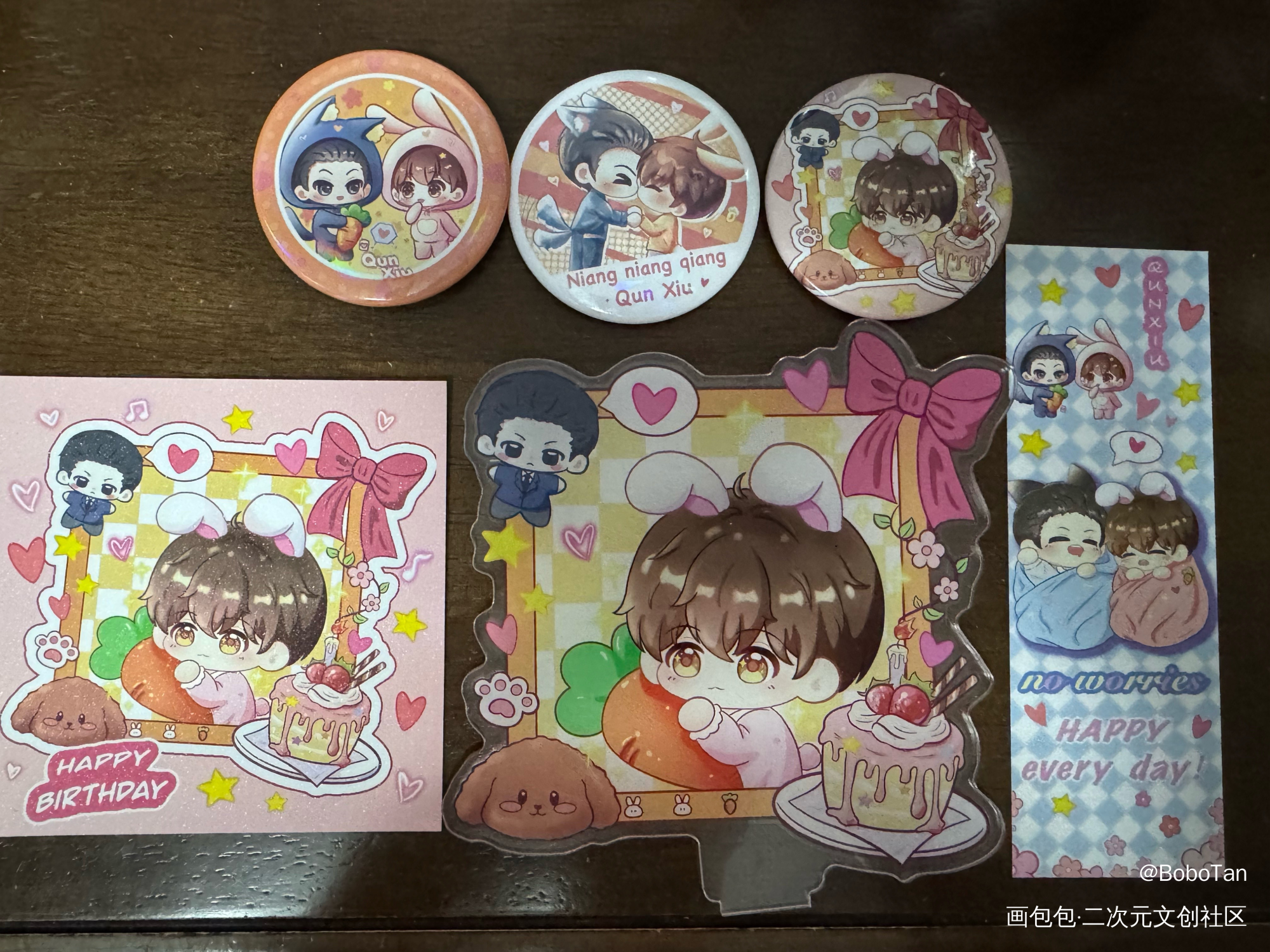 群秀，好可爱。_娘娘腔188男团无料返图群秀绘画作品