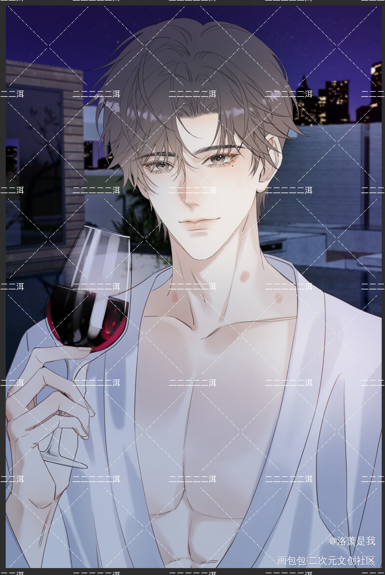 赵锦辛生日快乐_谁把谁当真188男团赵锦辛绘画作品