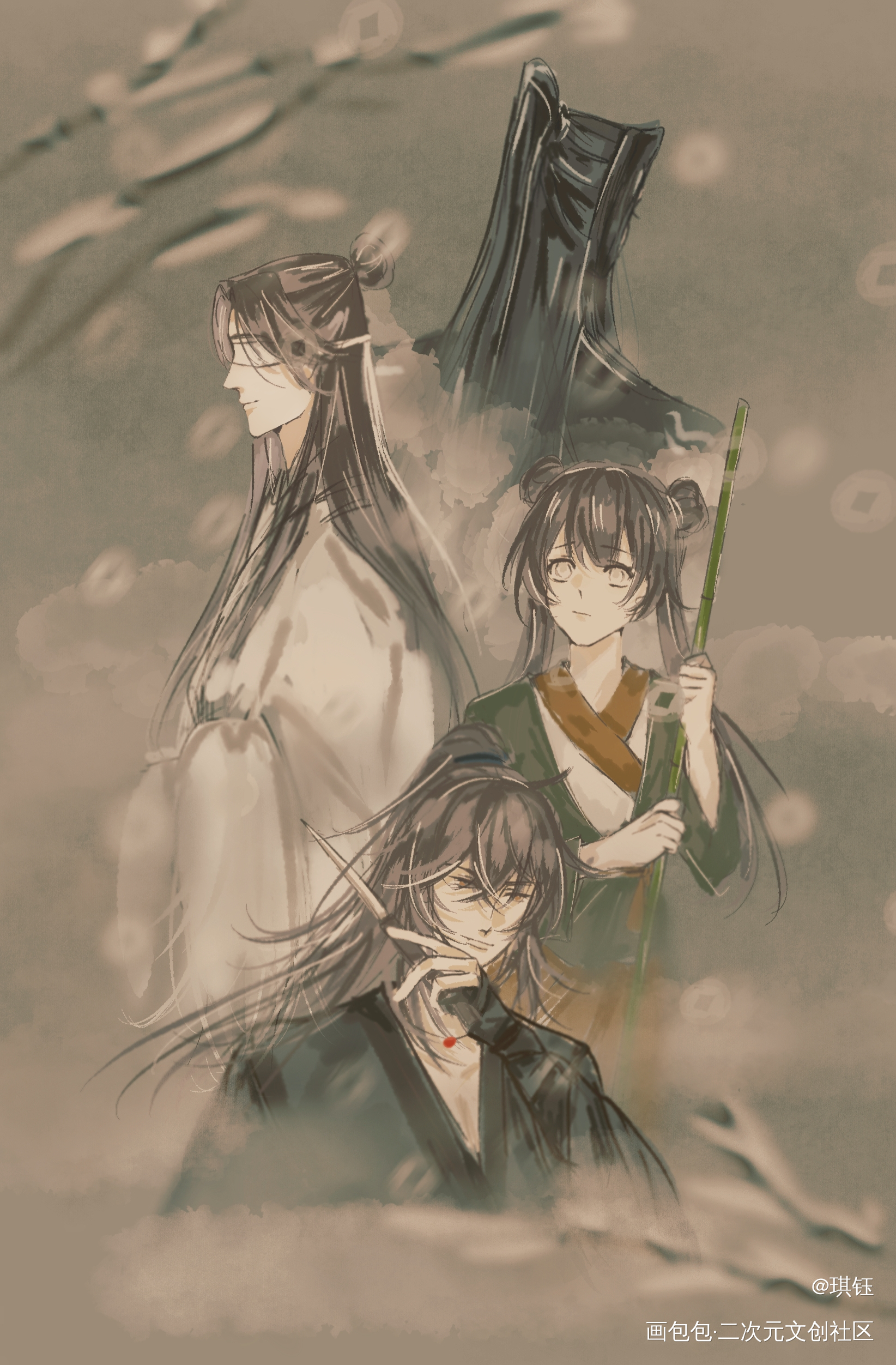 义城篇_魔道祖师摸鱼绘画作品