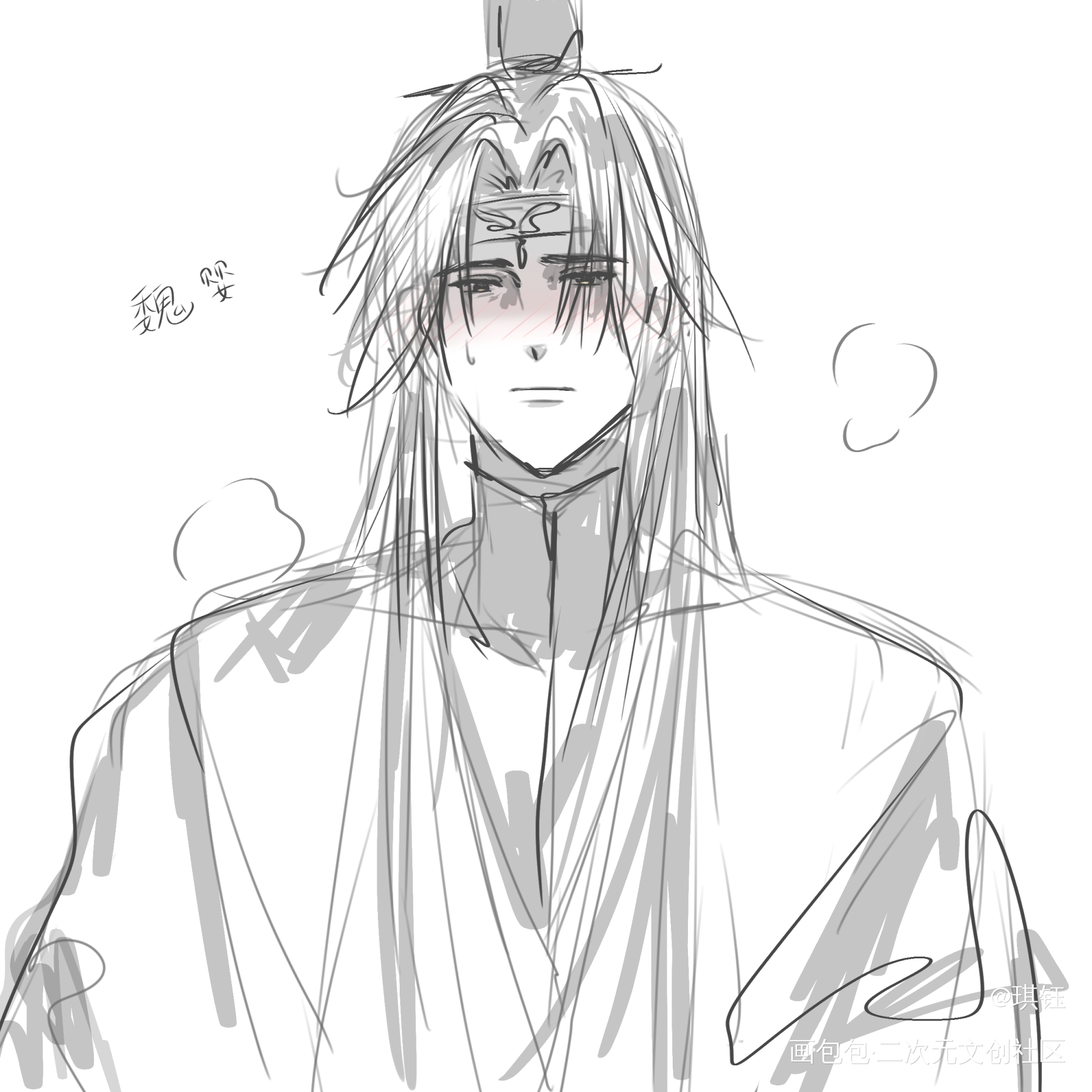 魔道祖师_魔道祖师忘羡蓝忘机魏无羡绘画作品