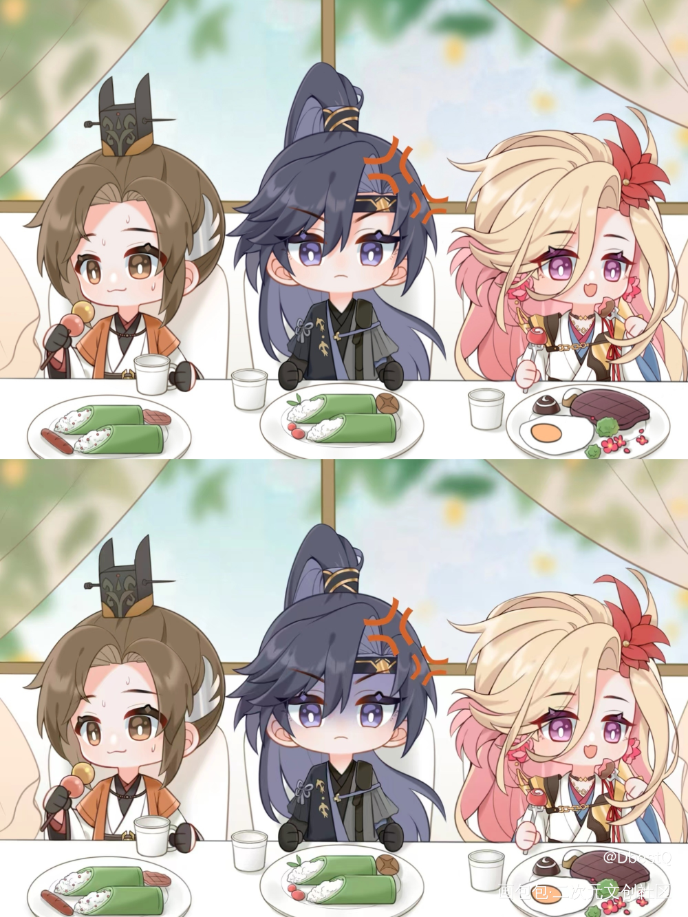 偷吃现场抓包_代号鸢绘画作品