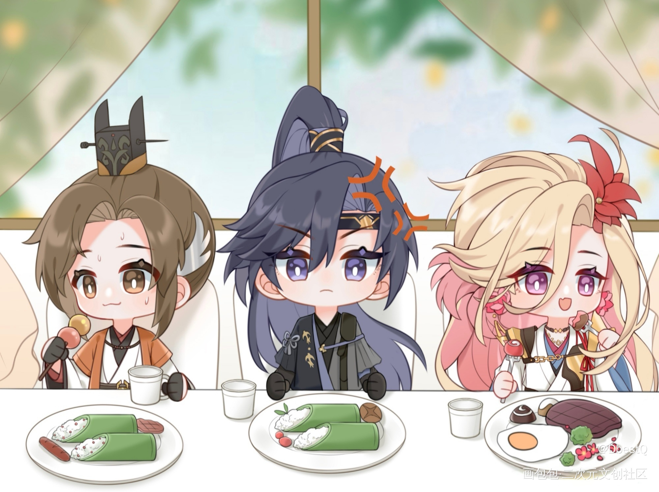 偷吃现场抓包_代号鸢绘画作品