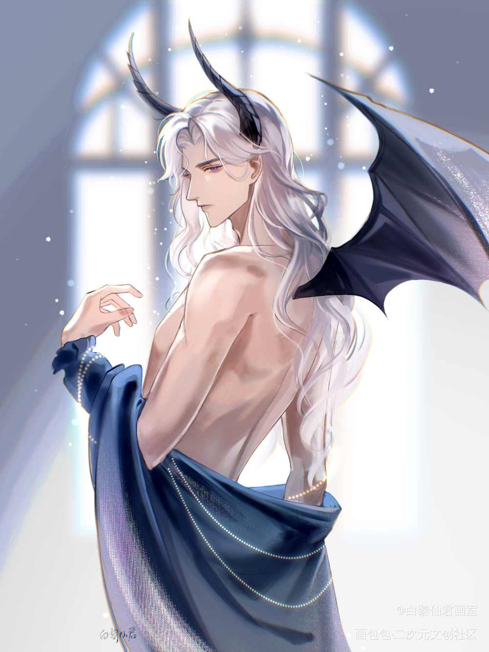 恶魔怎么换衣服_夏萧因世界之外绘画作品