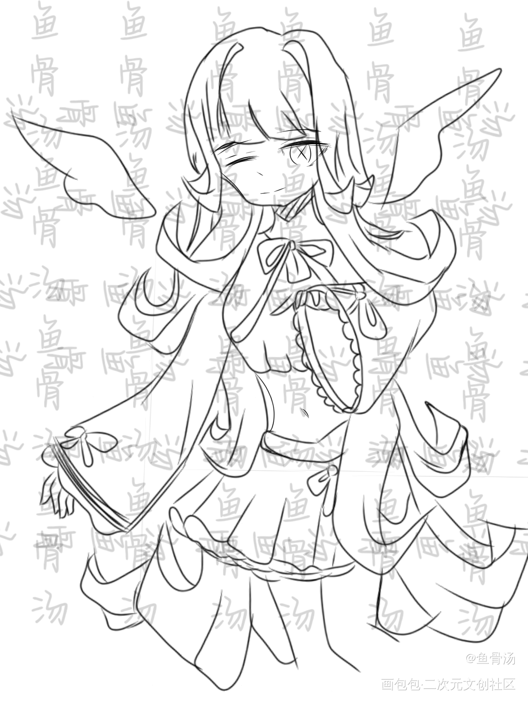 _手绘原创oc绘画作品