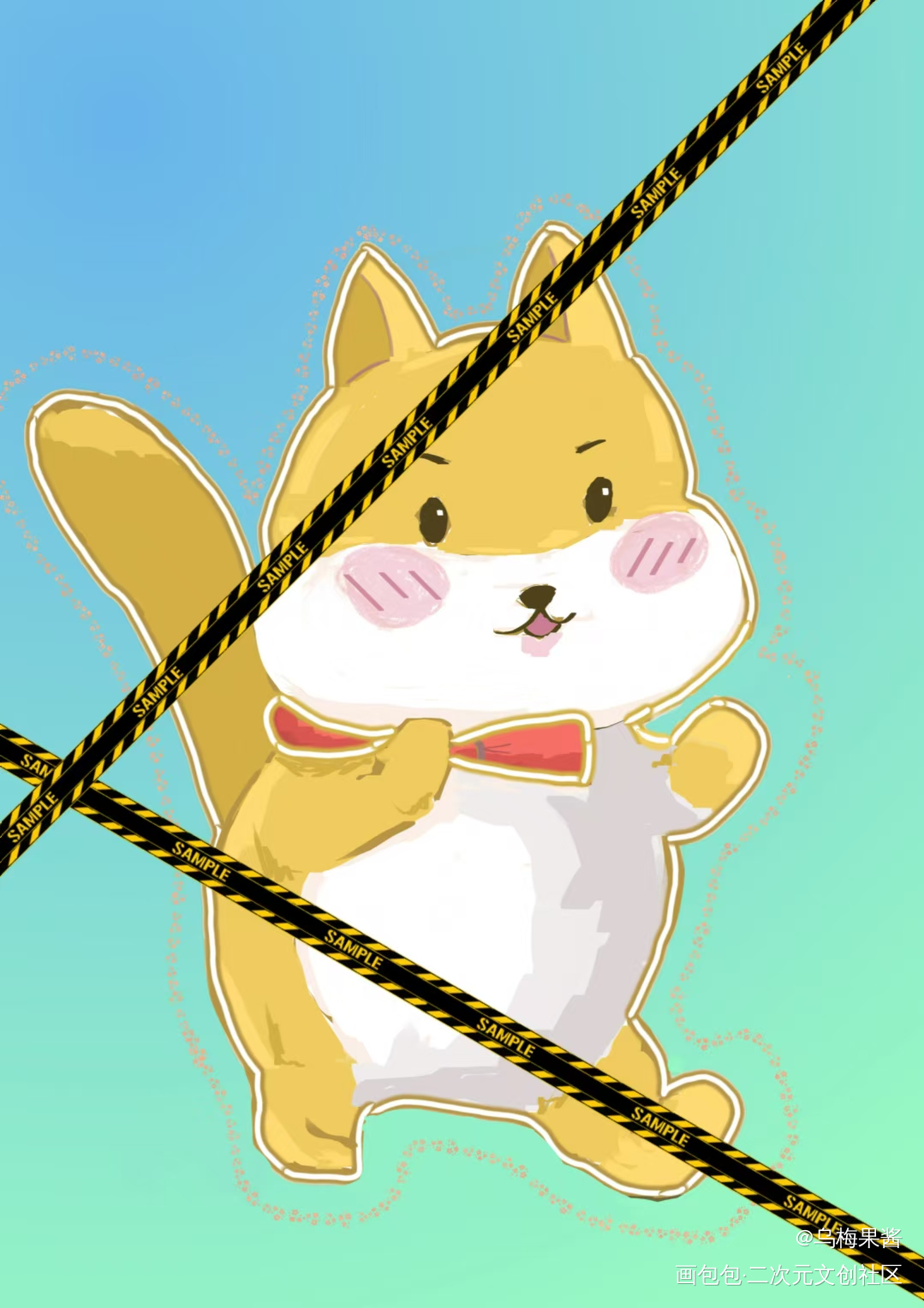 奥利给小鼠_板绘涂绘画作品