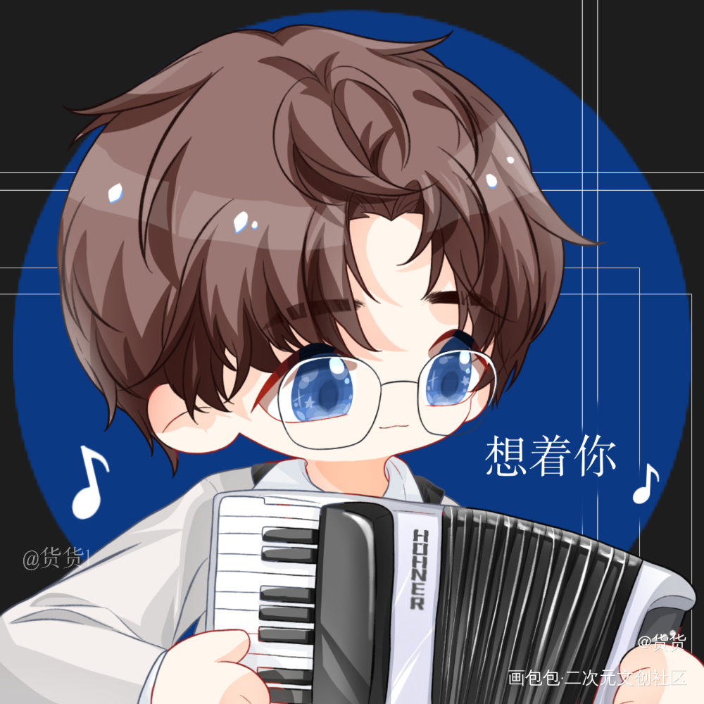 _摸鱼页平涂绘画作品