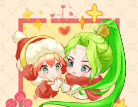 Q版练习~_绘画作品