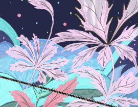 寂静夜空_绘画作品