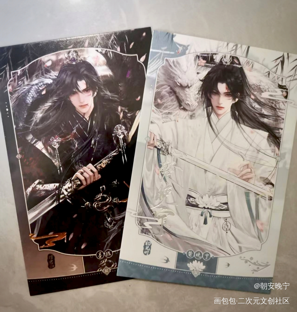 _二哈和他的白猫师尊墨燃楚晚宁绘画作品