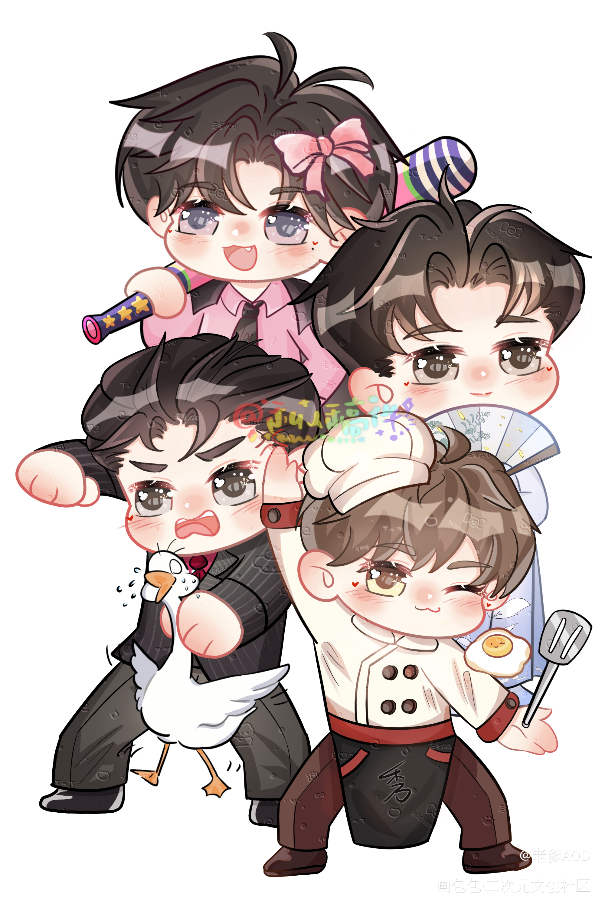 像你这样的大师手法一定很厉害_188男团Q版我要上首推绘画绘画作品