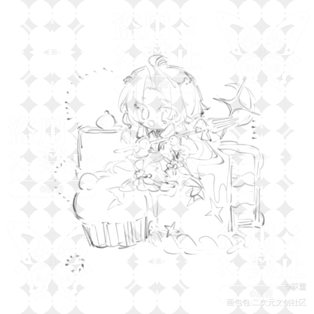 _荻藿绘画作品