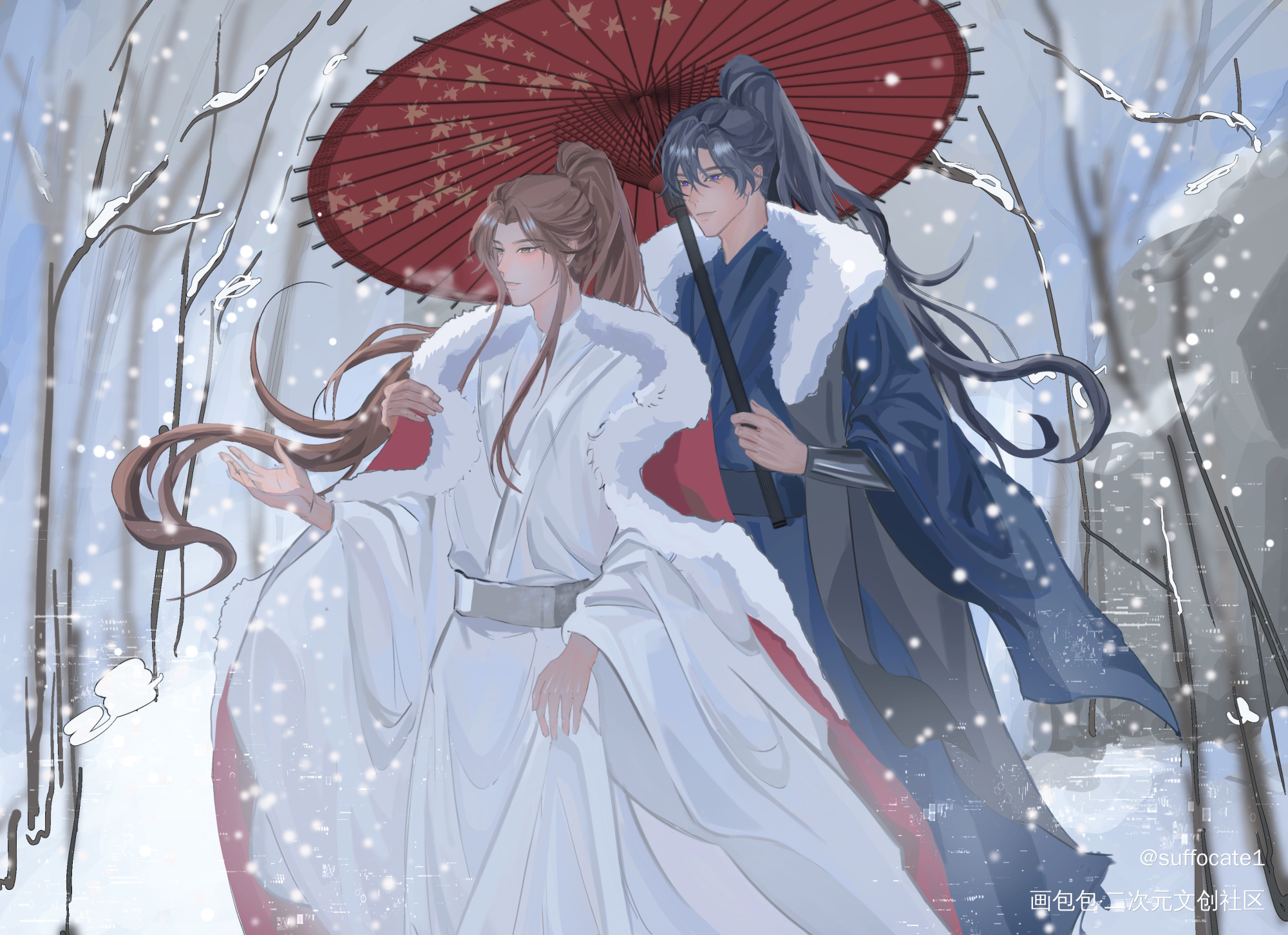 二哈相关发发_二哈和他的白猫师尊绘画作品
