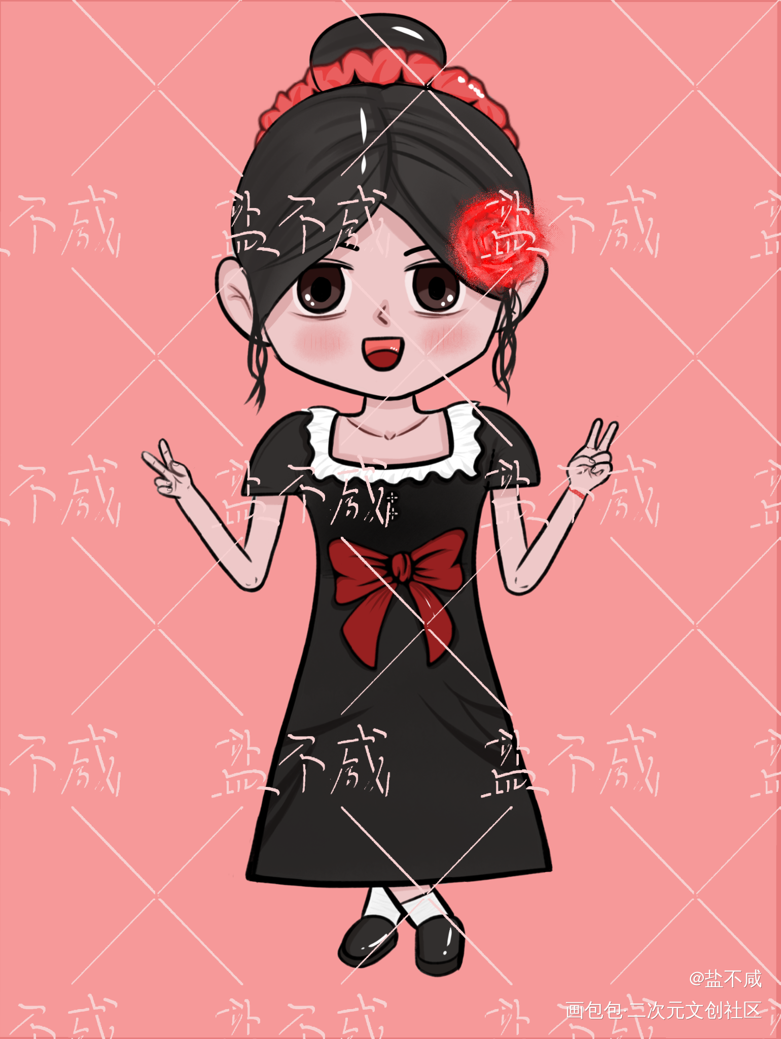 Q版全身_板绘涂绘画作品