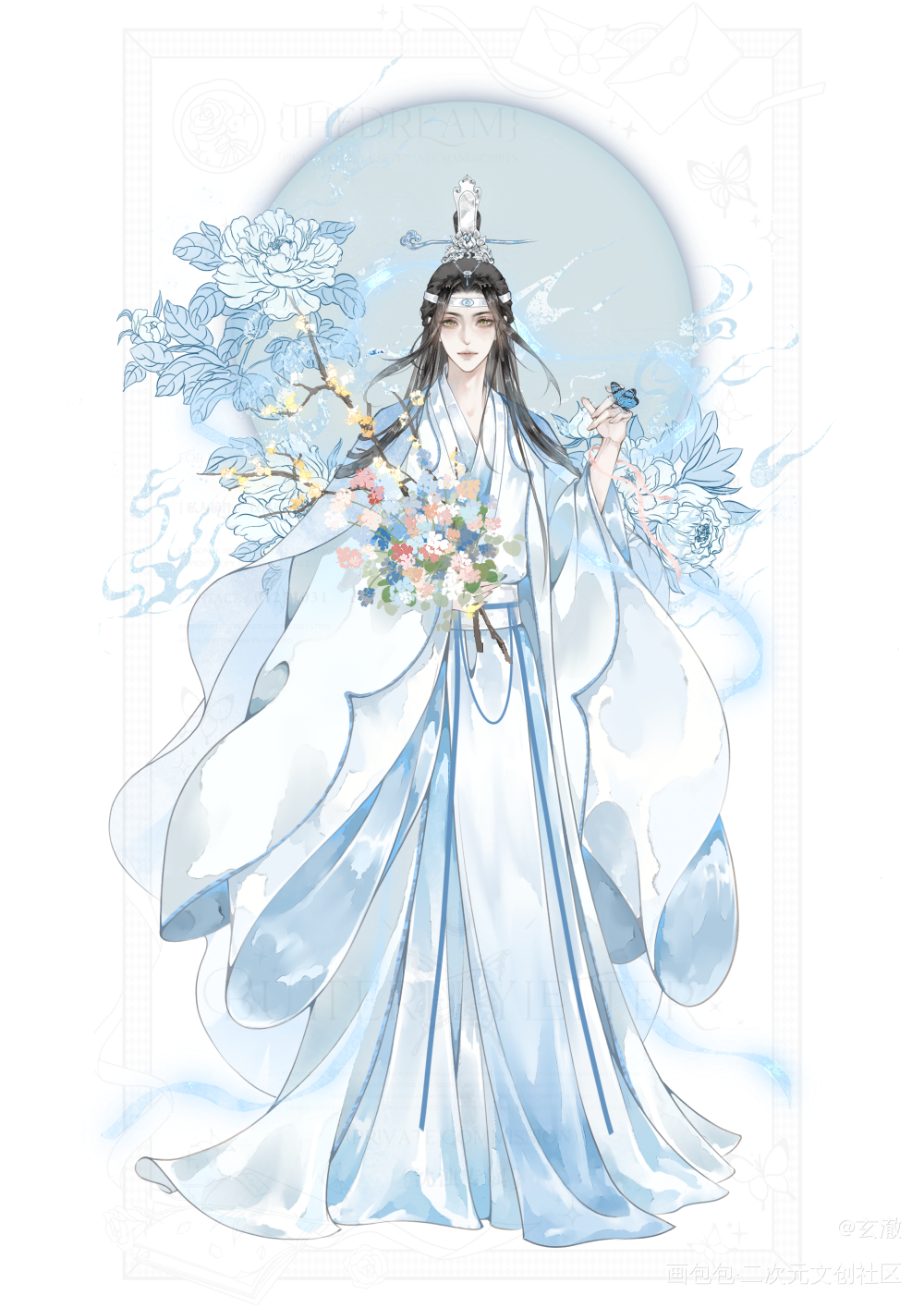 蓝忘机生日快乐_魔道祖师忘羡蓝忘机·魔道祖师绘画作品