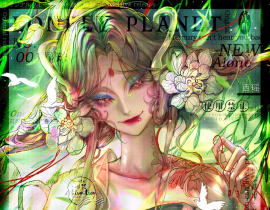 蛇年吉祥_绘画作品