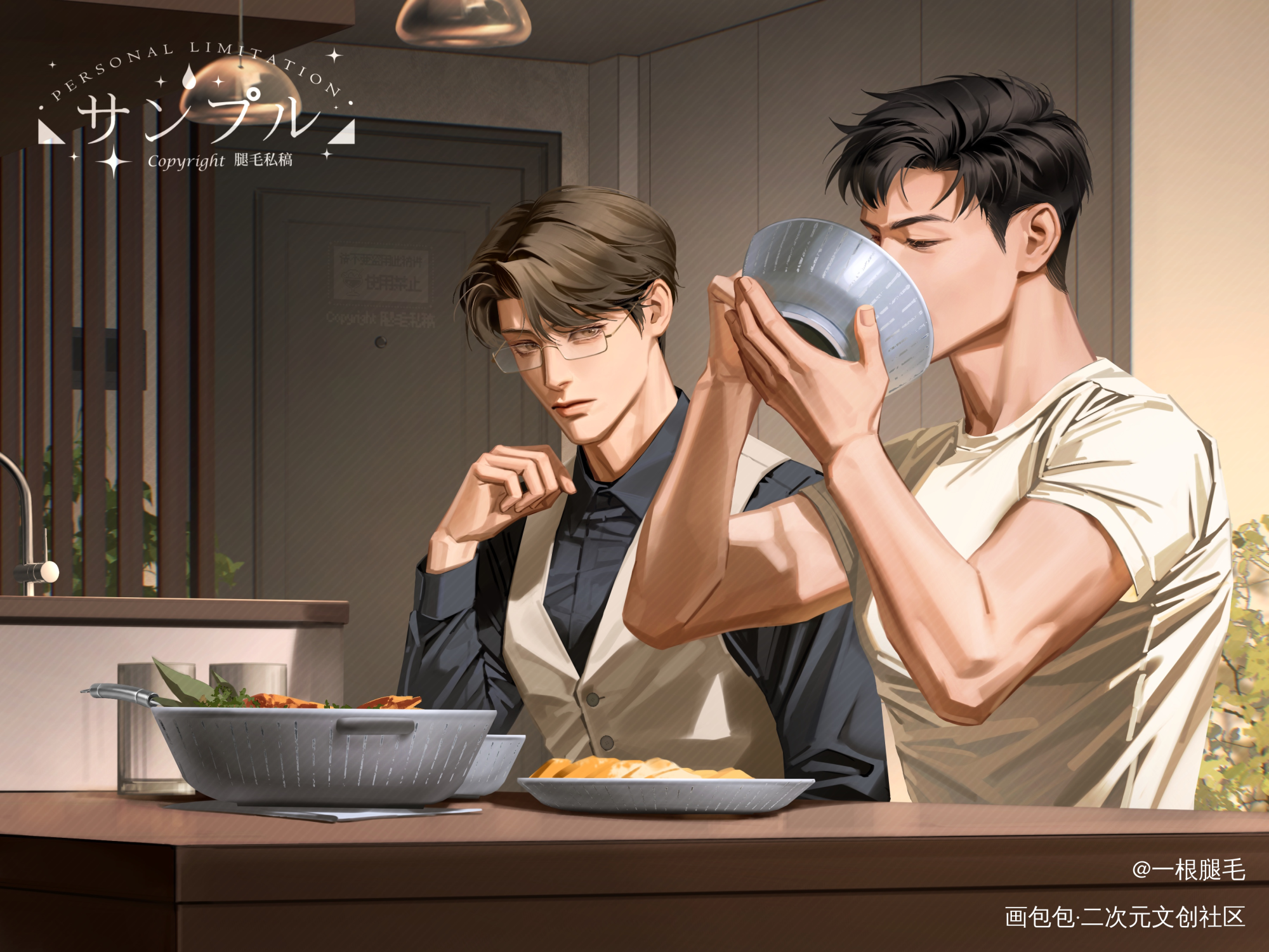 _针锋对决188男团原顾绘画作品
