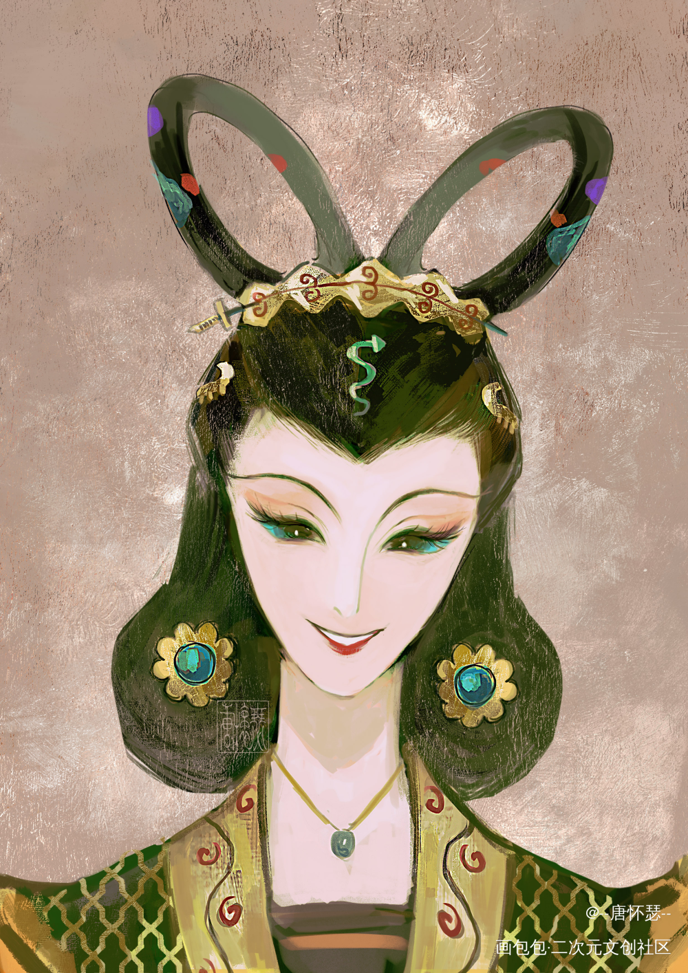 巳巳如意_绘画作品