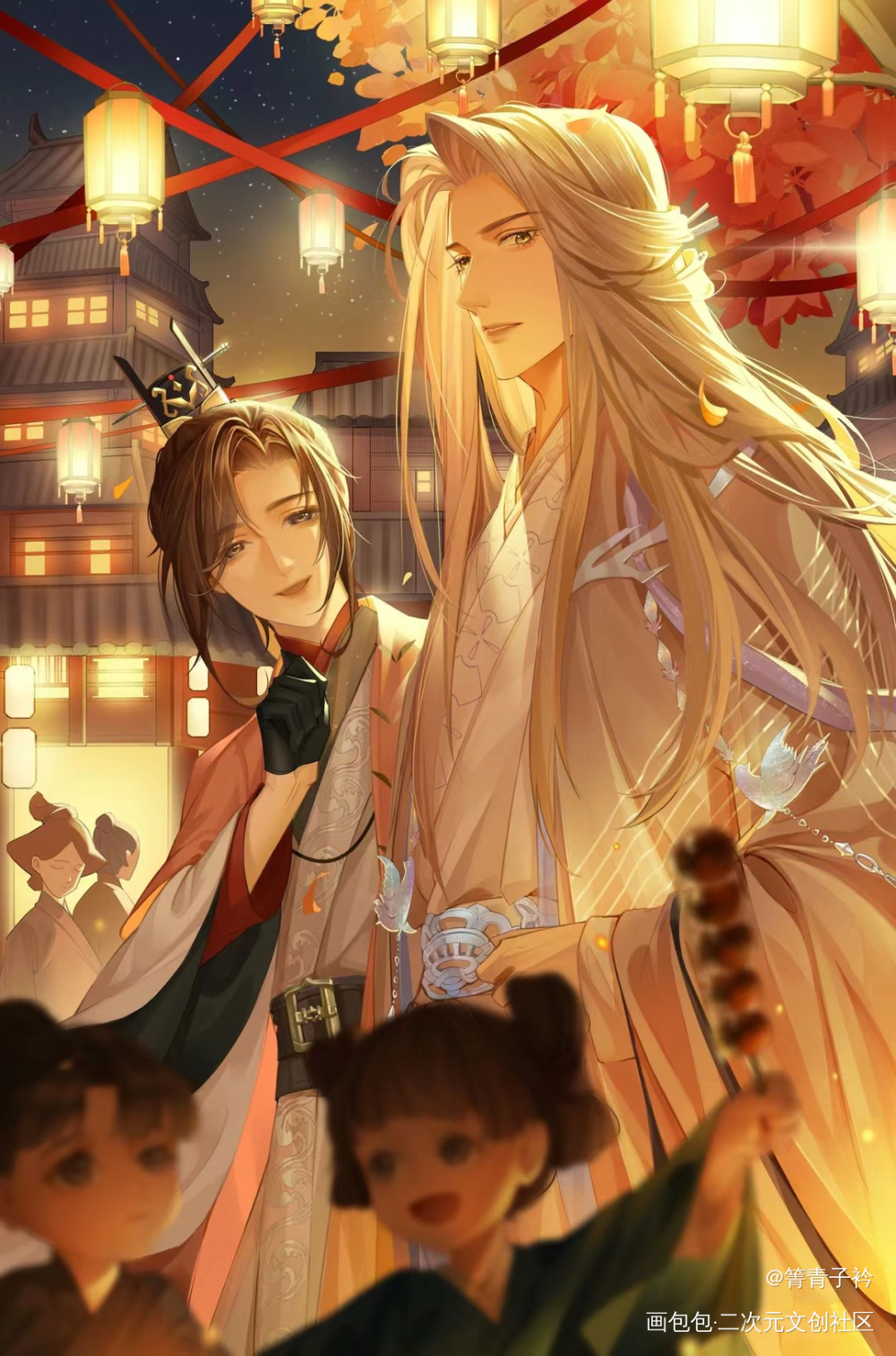 灯火阑珊_代号鸢左慈·代号鸢绘画作品