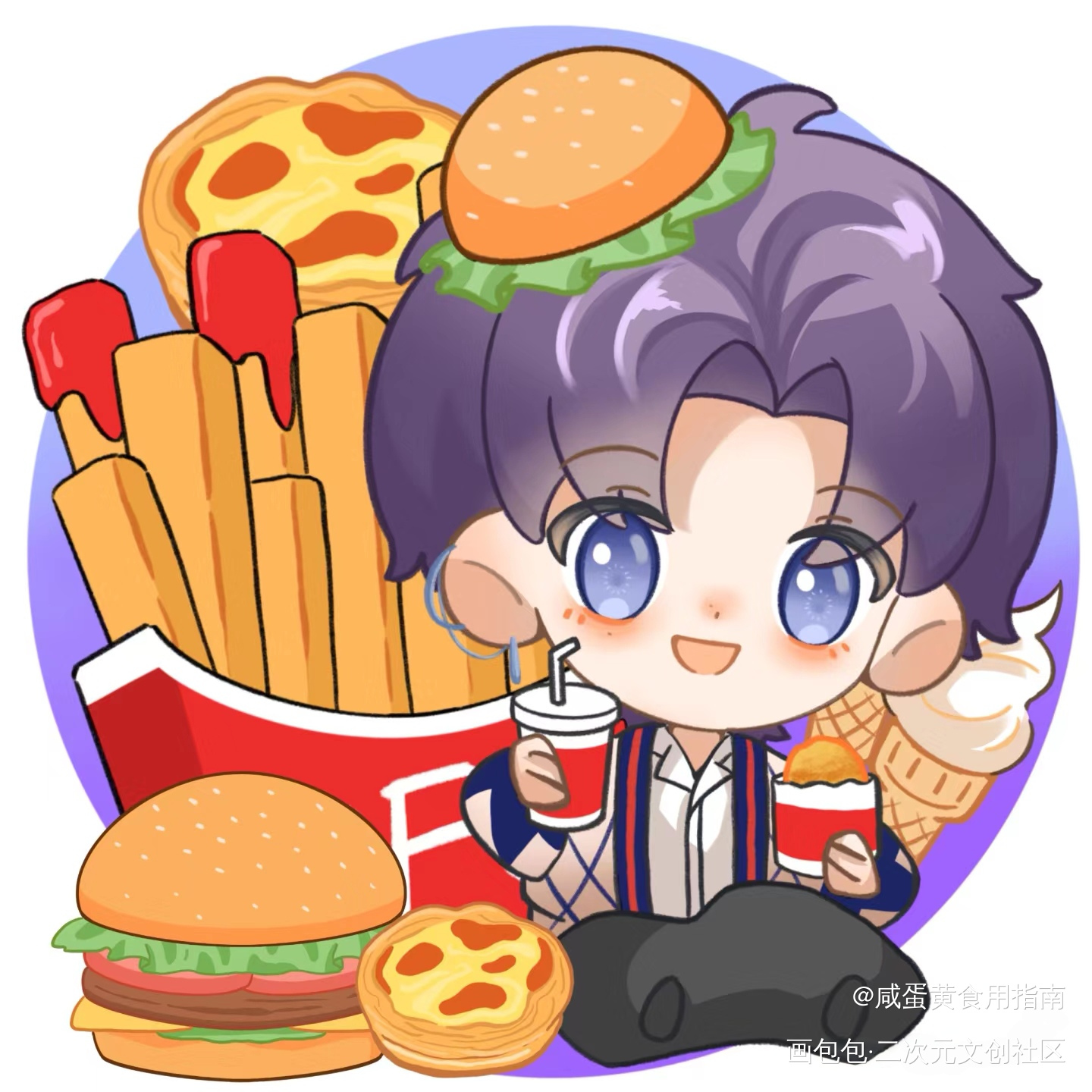 新年吃饱饱_恋与深空绘画作品
