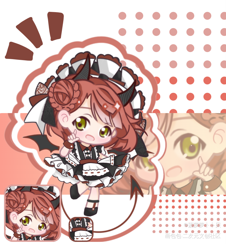 上原步梦q版小人_Q版绘画原创绘画作品