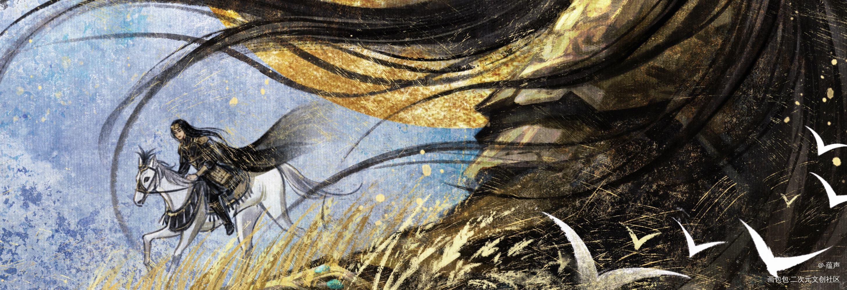 “有女铮铮，热血难凉”_邓婵玉封神绘画作品