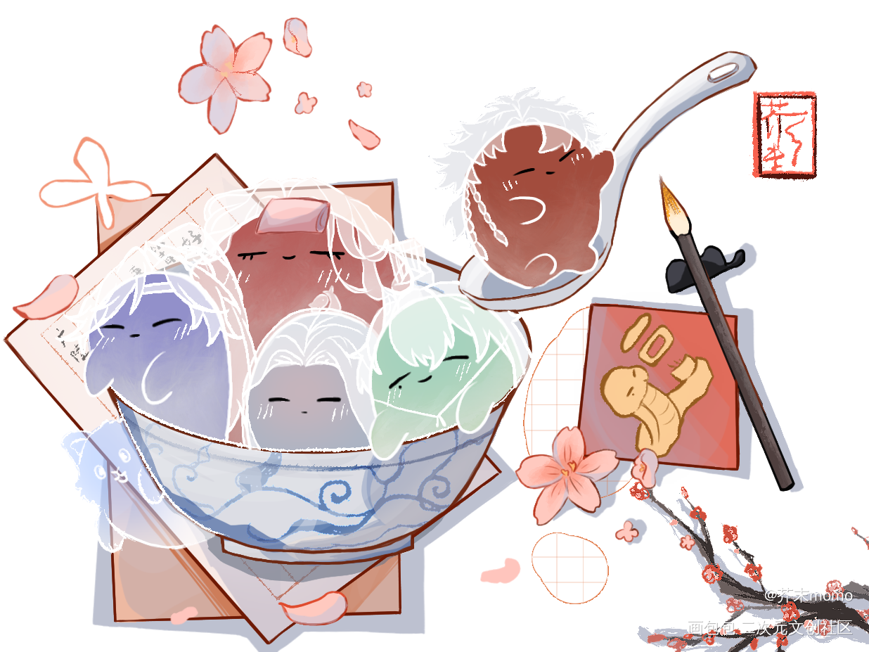 元宵快乐_代号鸢绘画作品