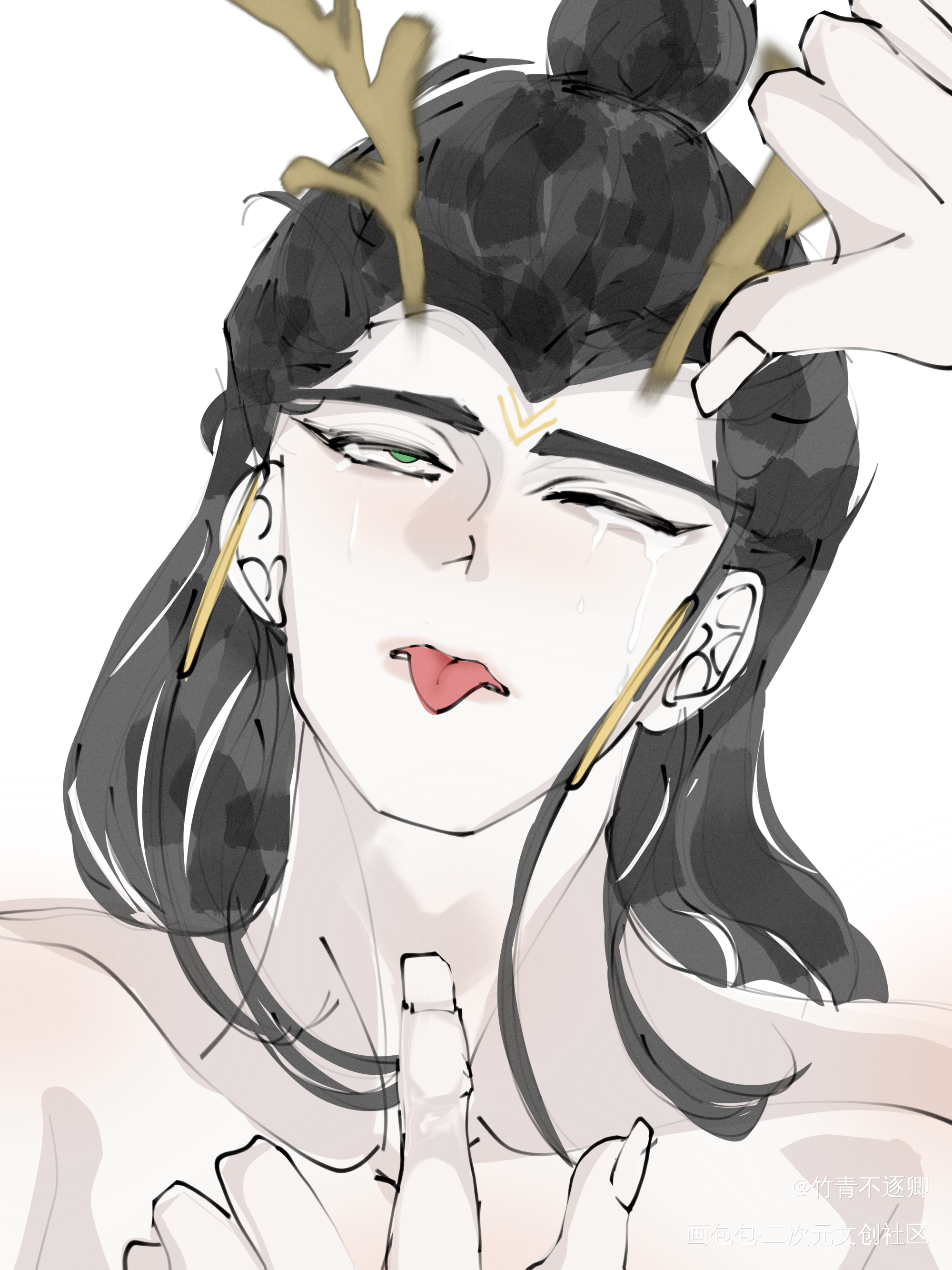 恶人自有恶人麽_鹿童哪吒之魔童闹海绘画作品