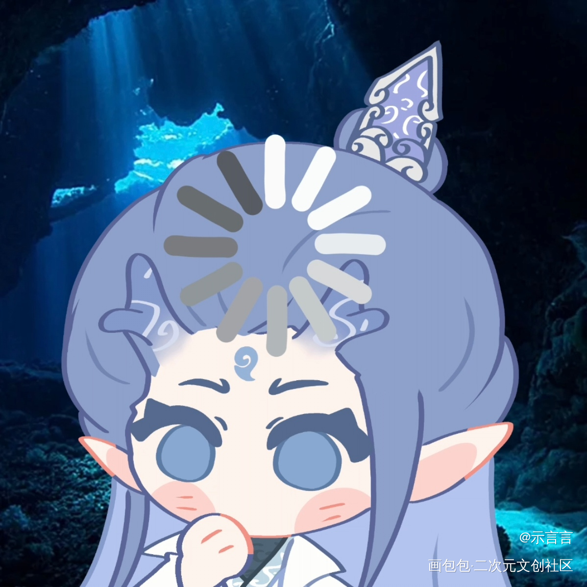 饼:难道不是吗？_敖光哪吒之魔童闹海敖丙哪吒绘画绘画作品
