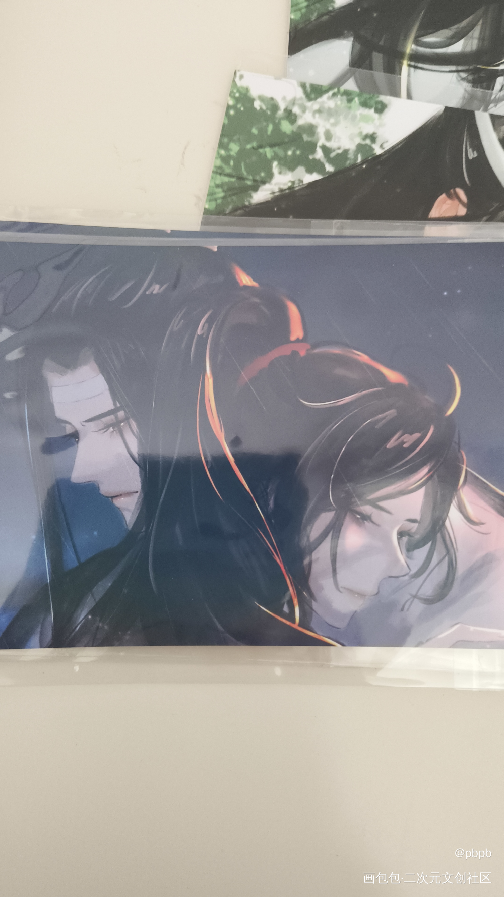 互相依偎_魔道祖师授权返图绘画作品