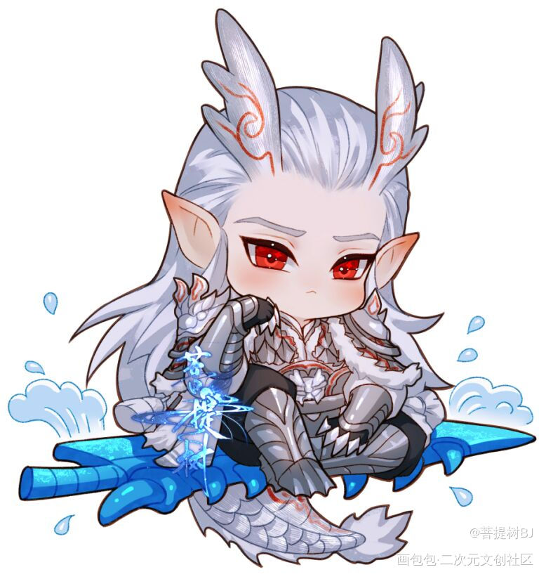 _敖光哪吒之魔童闹海绘画作品