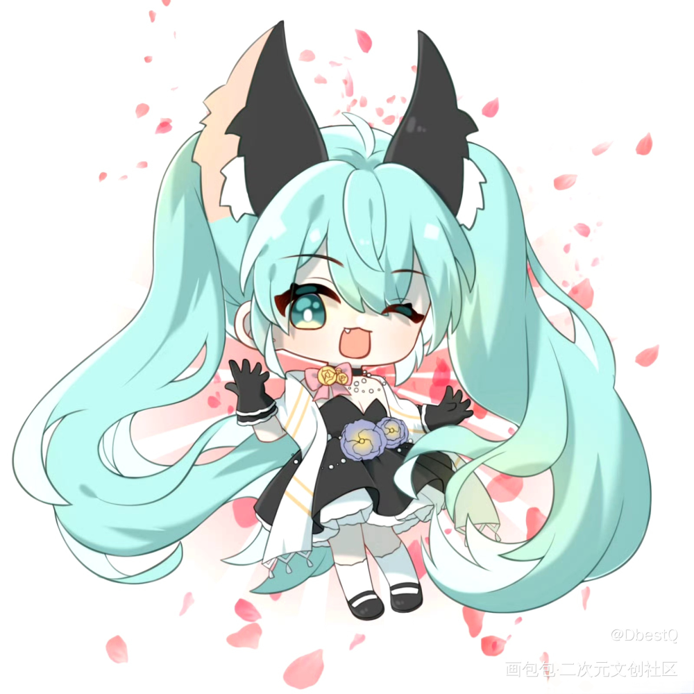 公主殿下_初音未来初音miku绘画作品